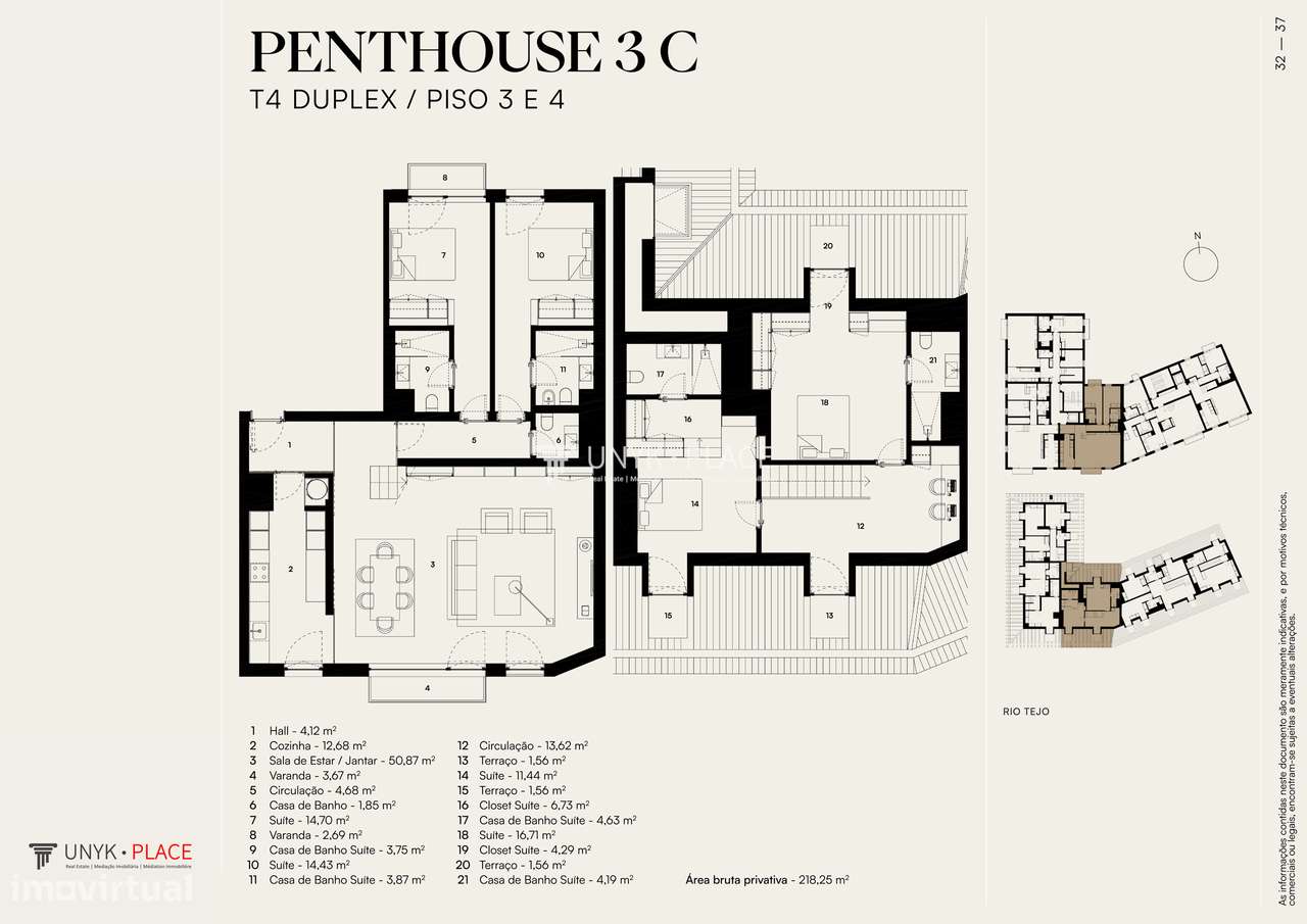 Penthouse elegante de 4 quartos com vistas deslumbrantes para a cidade-10
