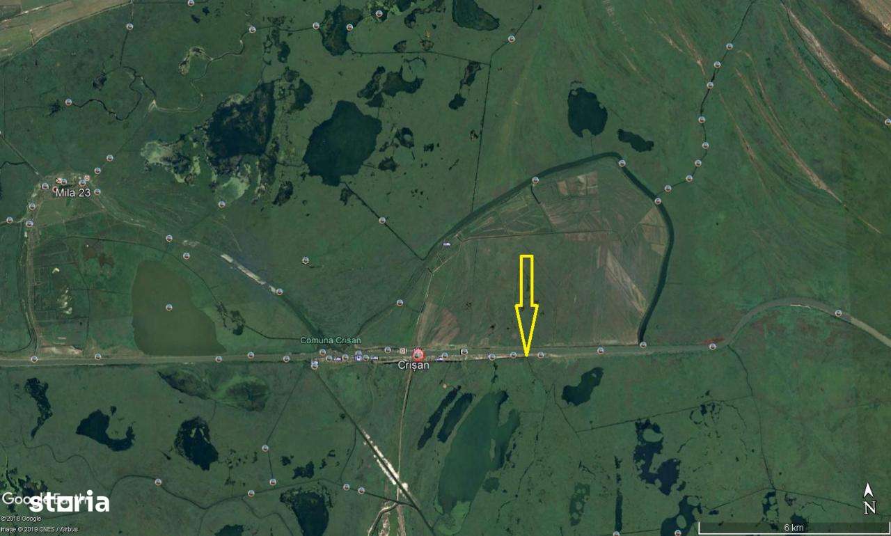 Delta Dunarii-Crisan, teren ideal construire hotel, pensiune,etc. - Imagine principală: 1/3