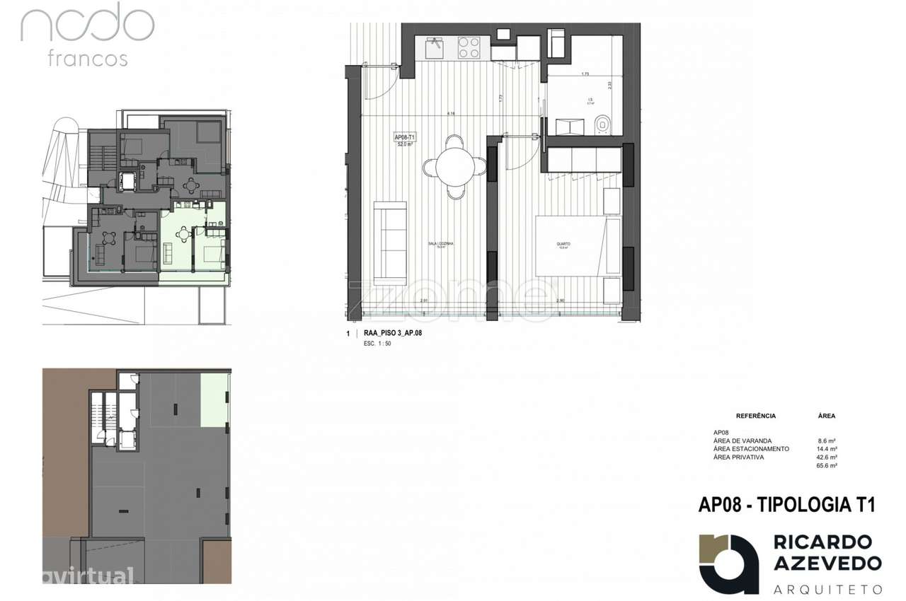 Apartamento T1 | Nodo Francos | Porto-12
