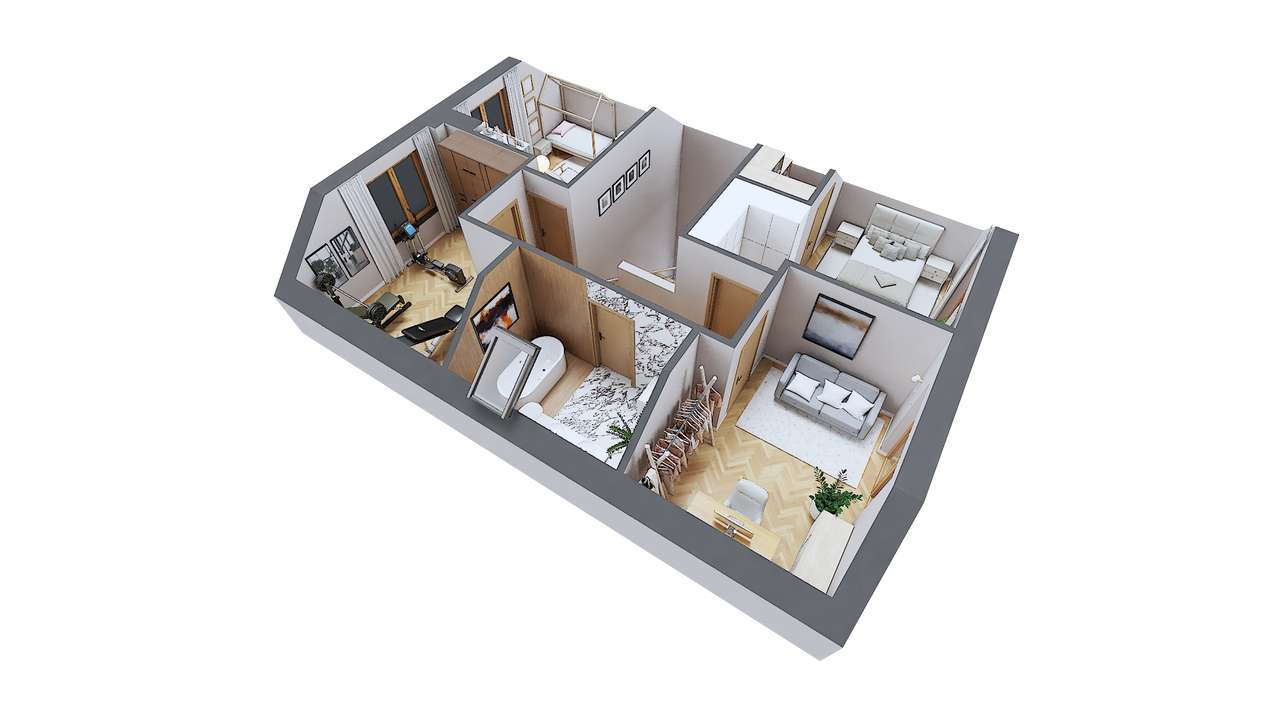 Nowe domy 158m2 z garażem i dużym ogródkiem - Pełny obrazek: 3/11