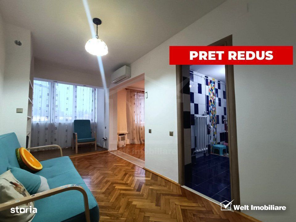 PRET REDUS | Apartament 3 camera decomandat | 82mp | La 1 minut de Iul