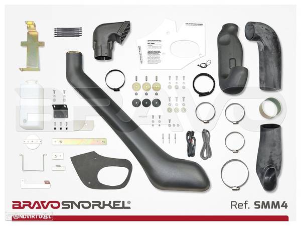 Snorkel Bravo MITSUBISHI PAJERO 4 V80 NS / NT / NW (2007 - Em diante) Com certificado Homologação - 2