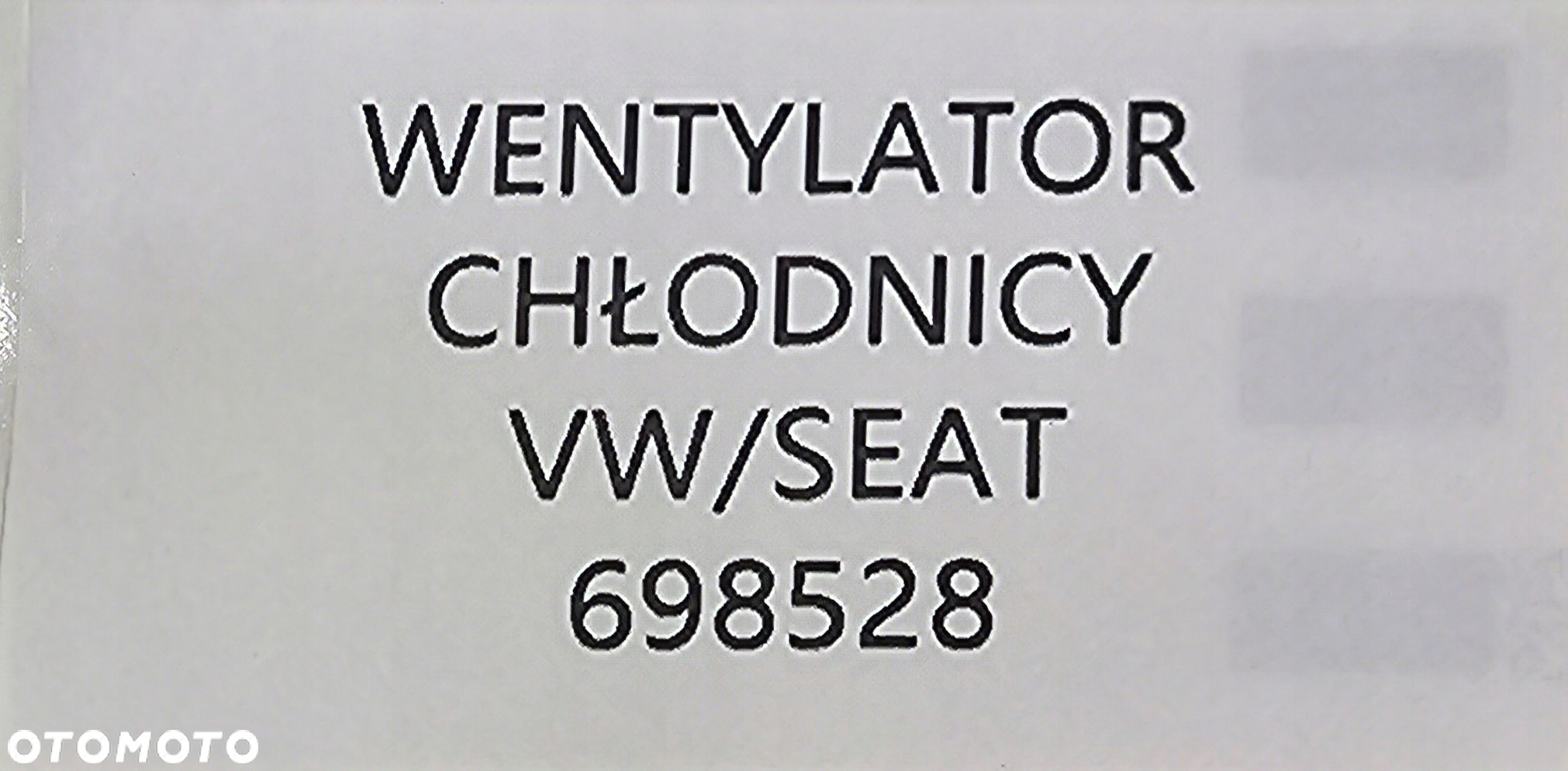 NOWY WENTYLATOR CHŁODNIC VOLKSWAGEN / SEAT - 6K0959455 - 7