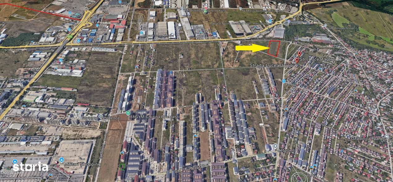 Chiajna teren 12500mp+5000mp pt. blocuri(P+14), Comision 0%-6