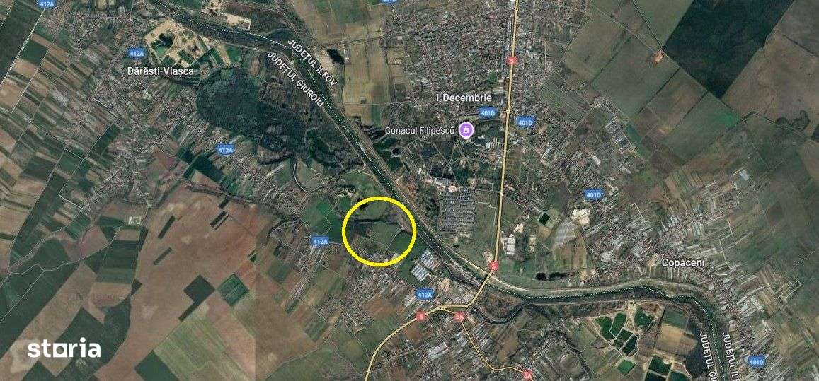 Proprietate deosebita Adunatii Copaceni, teren: 54.141 mp, comision 0% - Imagine principală: 3/9