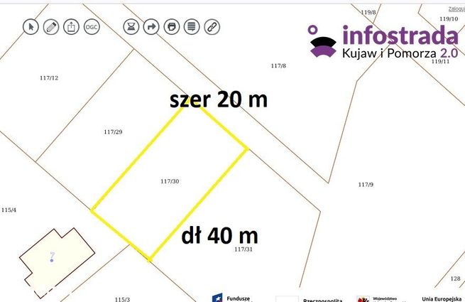 Działka budowlana Borówno Aleksandrowo