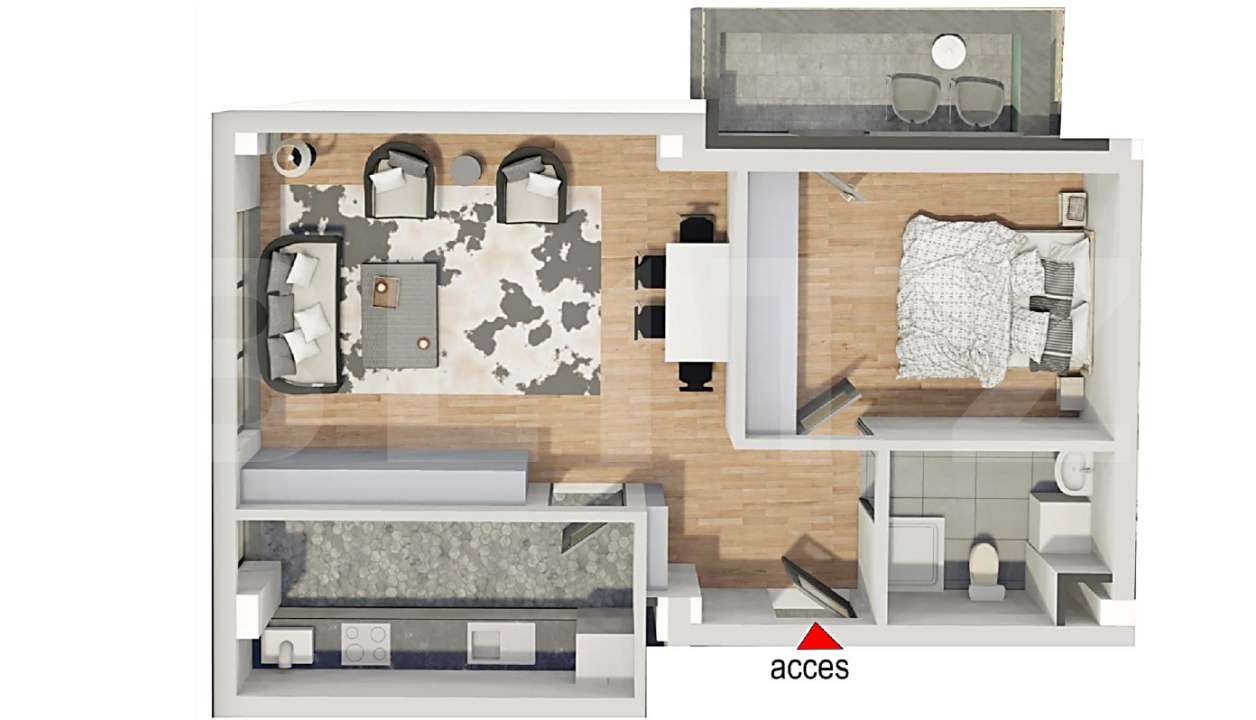 Comision 0!Apartament 2 camere,confort sporit,Bloc Nou,Petrom Calea Ba - Imagine principală: 2/14