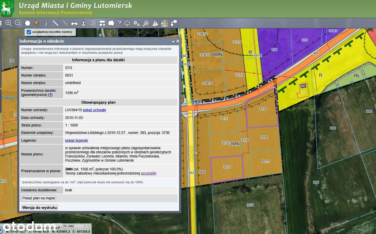 Działka budowlana 1358 lub 1774m² w MPZP; las, rzeka, prąd, woda-1