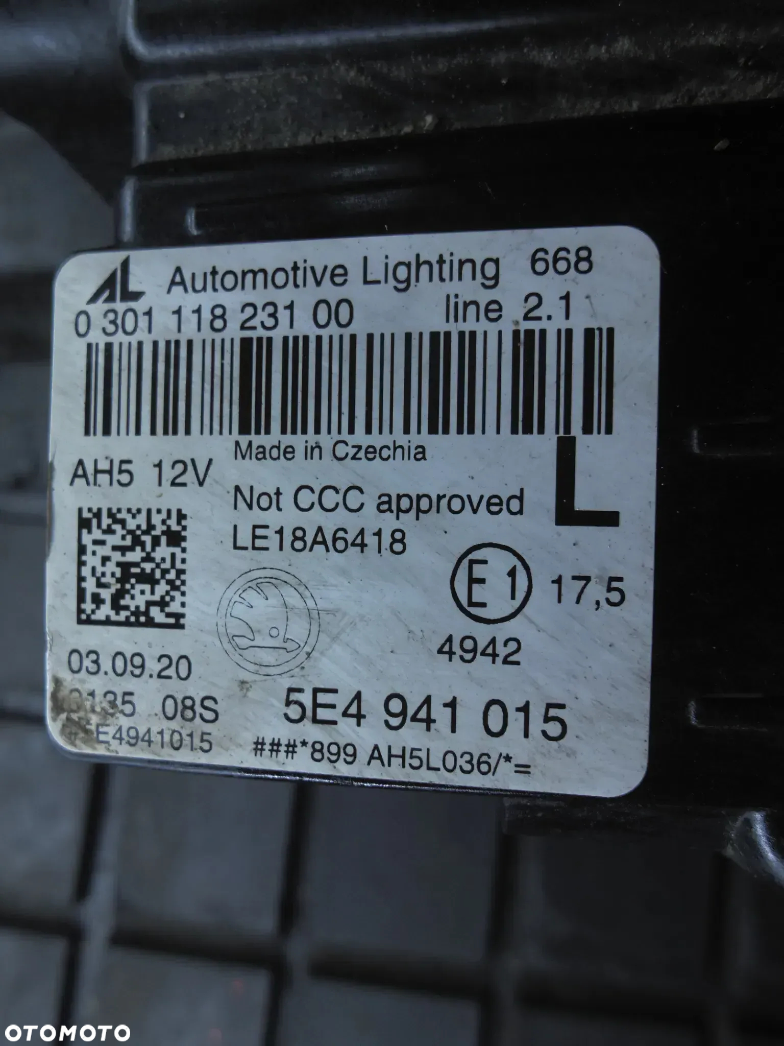 SKODA OCTAVIA IV LAMPA LEWY PRZÓD FULL LED 5E4941015 EU - 4