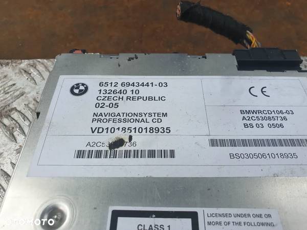 BMW X3 E83 radio nawigacja navi cd 6943441 - 5