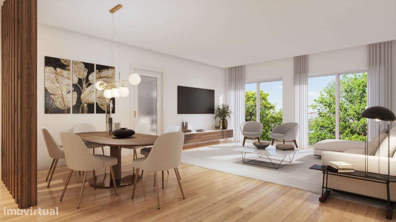 T3 em condomínio com piscina, jardim e ginásio-4