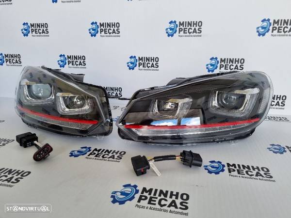 Faróis Golf 6 3D LED DRL U - 4