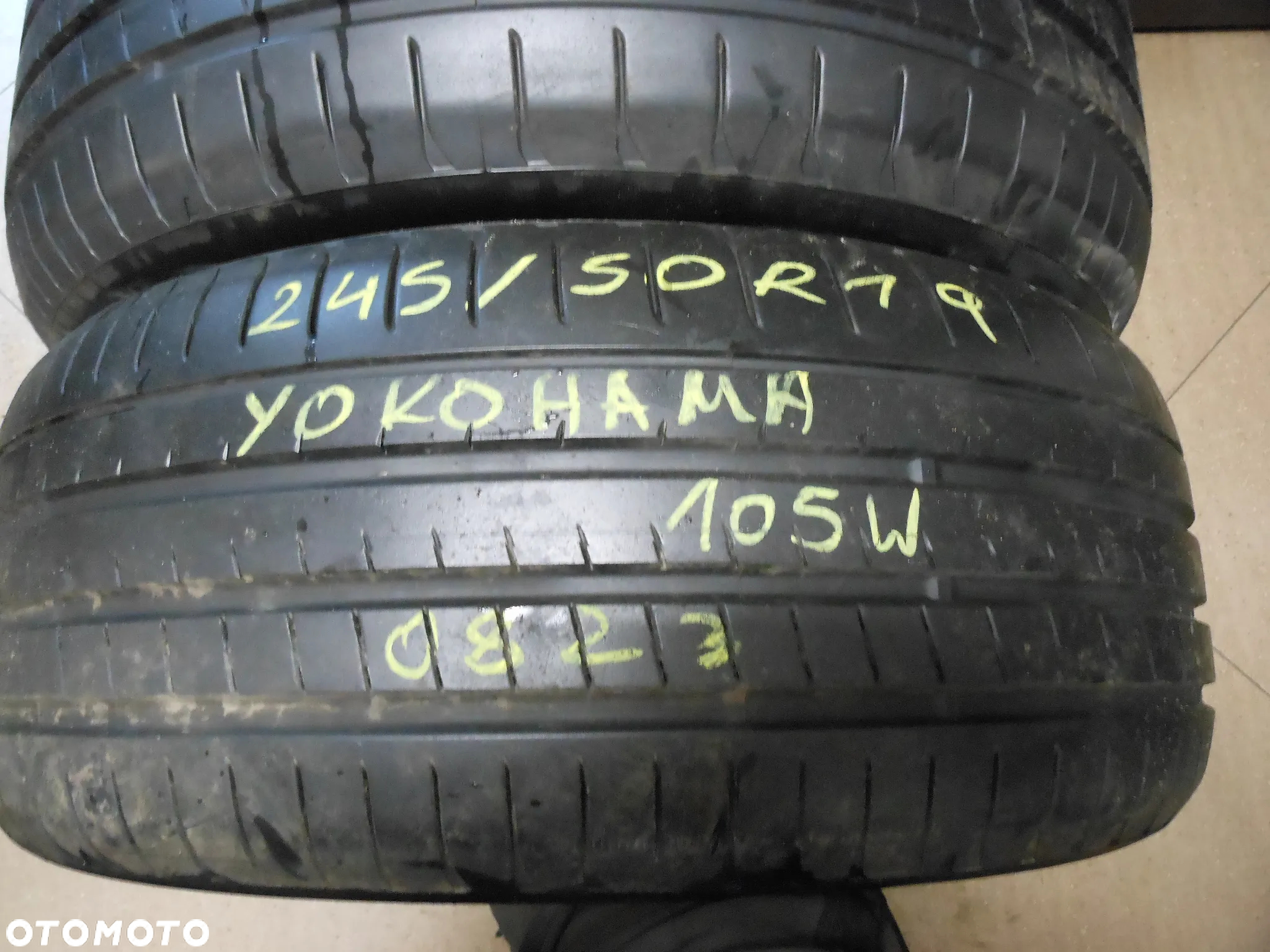 Opony 245/50r19 yokohama advan sport v107 *  bluearth 7mm lato para - 2