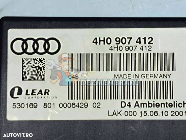 Modul lumini ambientale Audi A8 (4H) [Fabr 2010-2017] 4H0907412 - 3