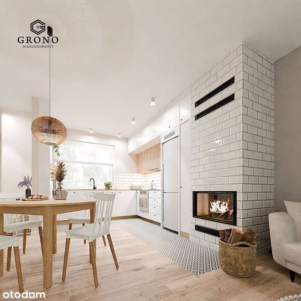 Bezczynszowa kawalerka z ogródkiem i kominkiem!-2