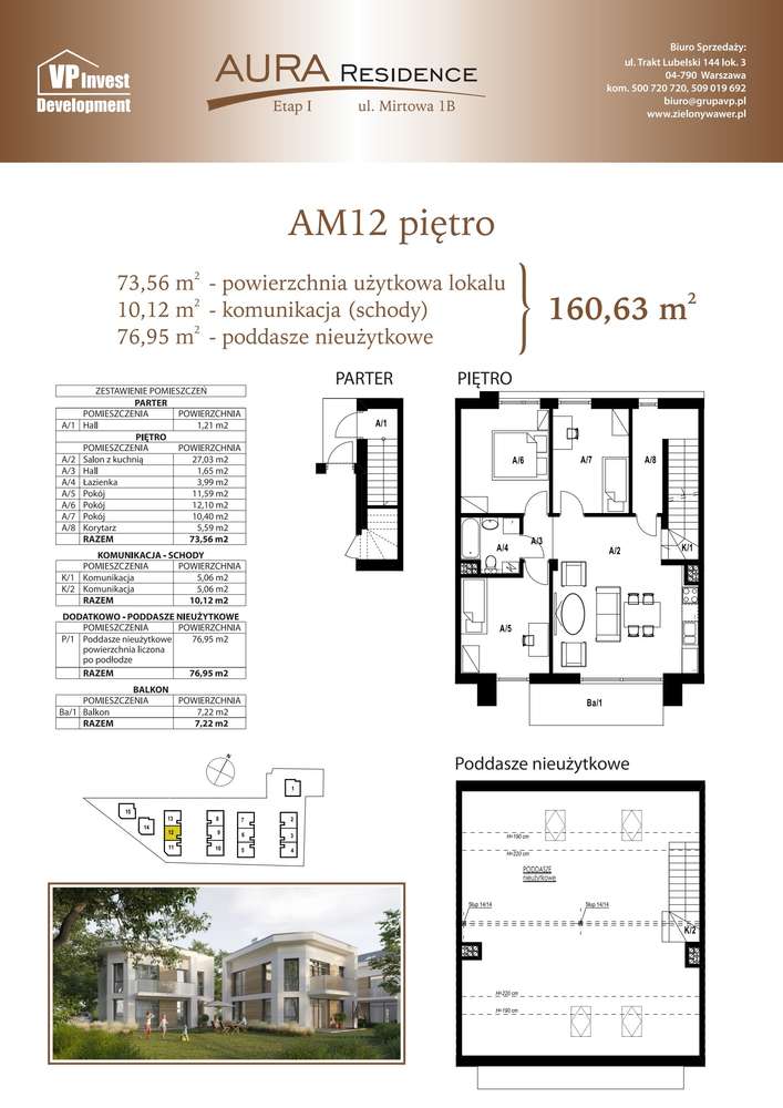 4-pokojowe mieszkanie 73m2 + balkon Bezpośrednio - Pełny obrazek: 2/7