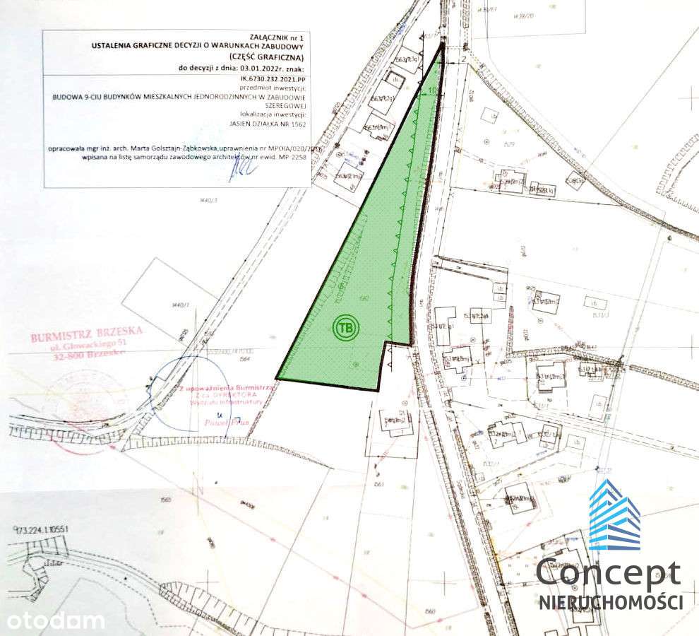 Jasień,  działka 81 ar z WZ na 9 domów!-7