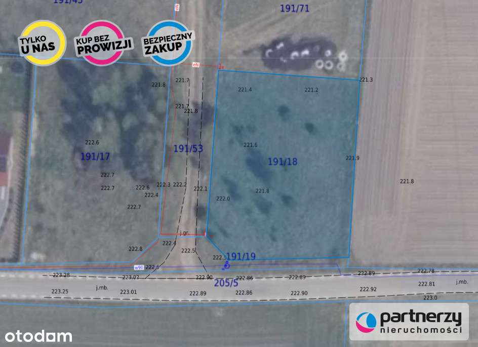 działka w Dąbrowie, gm. Stężyca, ob. Łosienice - Pełny obrazek: 4/7