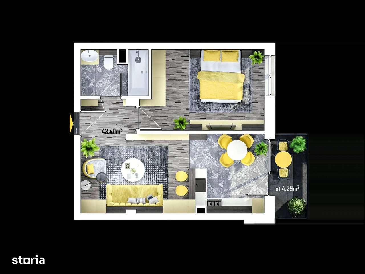 Apartament 2 camere - Imagine principală: 5/13