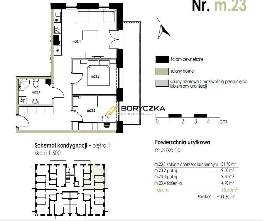 Nowe mieszkanie 55,5 m² w centrum Żabna-13