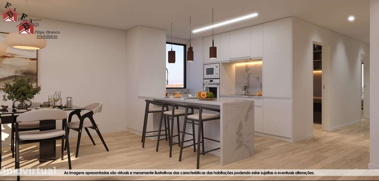 EXCEPCIONAL T2 NOVO ÓTIMOS ACABAMENTOS E VISTA MAR SANTA MARINHA, GAI-6