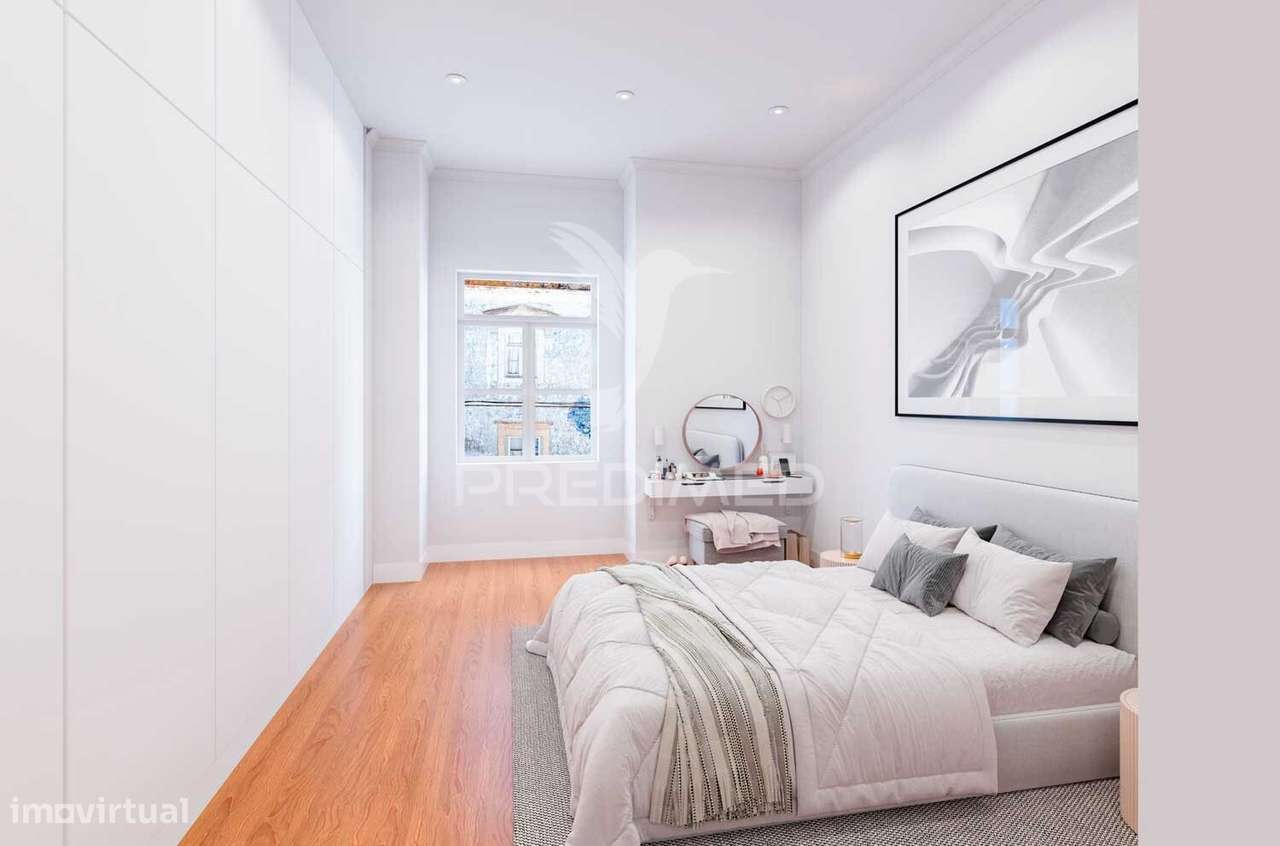 Apartamento T1 em Edifício Pombalino, centro, vista rio. - Grande imagem: 4/30