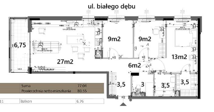 Jaśminowy Mokotów 4 pokoje, bezpośrednio, garaż z ładowaniem elektryka - Pełny obrazek: 2/20