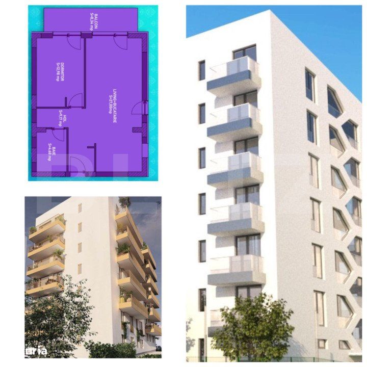 Apartament de 2 camere, 62 mp, intr-un ansamblu rezidential premium, z