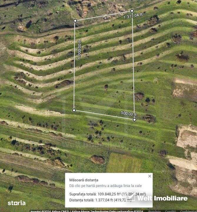 Teren zona Colonia Hodai, 10320 mp, Utr - TDA-L, terasat, acces auto - Imagine principală: 4/6