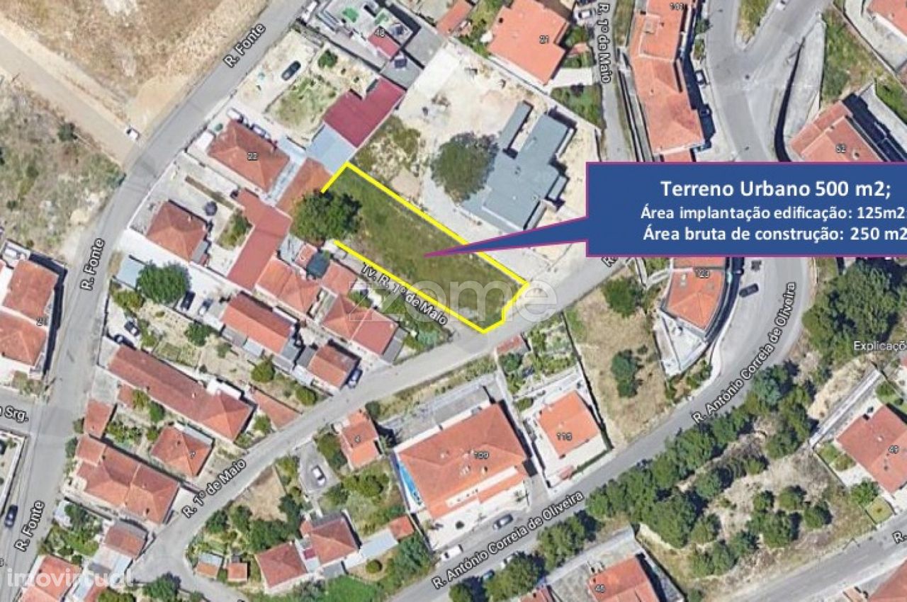 Terreno urbano com vista panorâmica para Santa Apolónia Coimbra