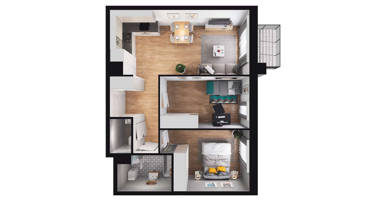 Legnicka Ursus | mieszkanie 3-pok. | B_M27 - Pełny obrazek: 4/10