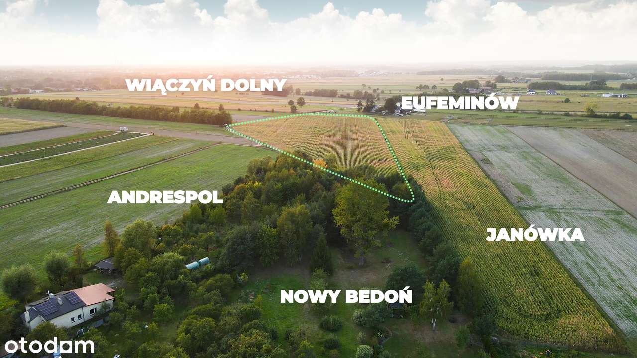 Na sprzedaż działki budowalne z WZ Andrespol Bedoń Brzeziny Koluszki-4