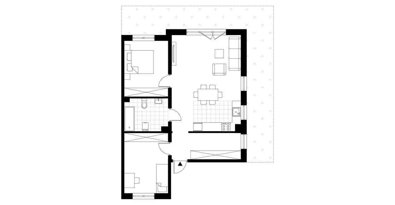 3-pokojowe mieszkanie 69m2 + ogródek Bez Prowizji - Pełny obrazek: 3/8