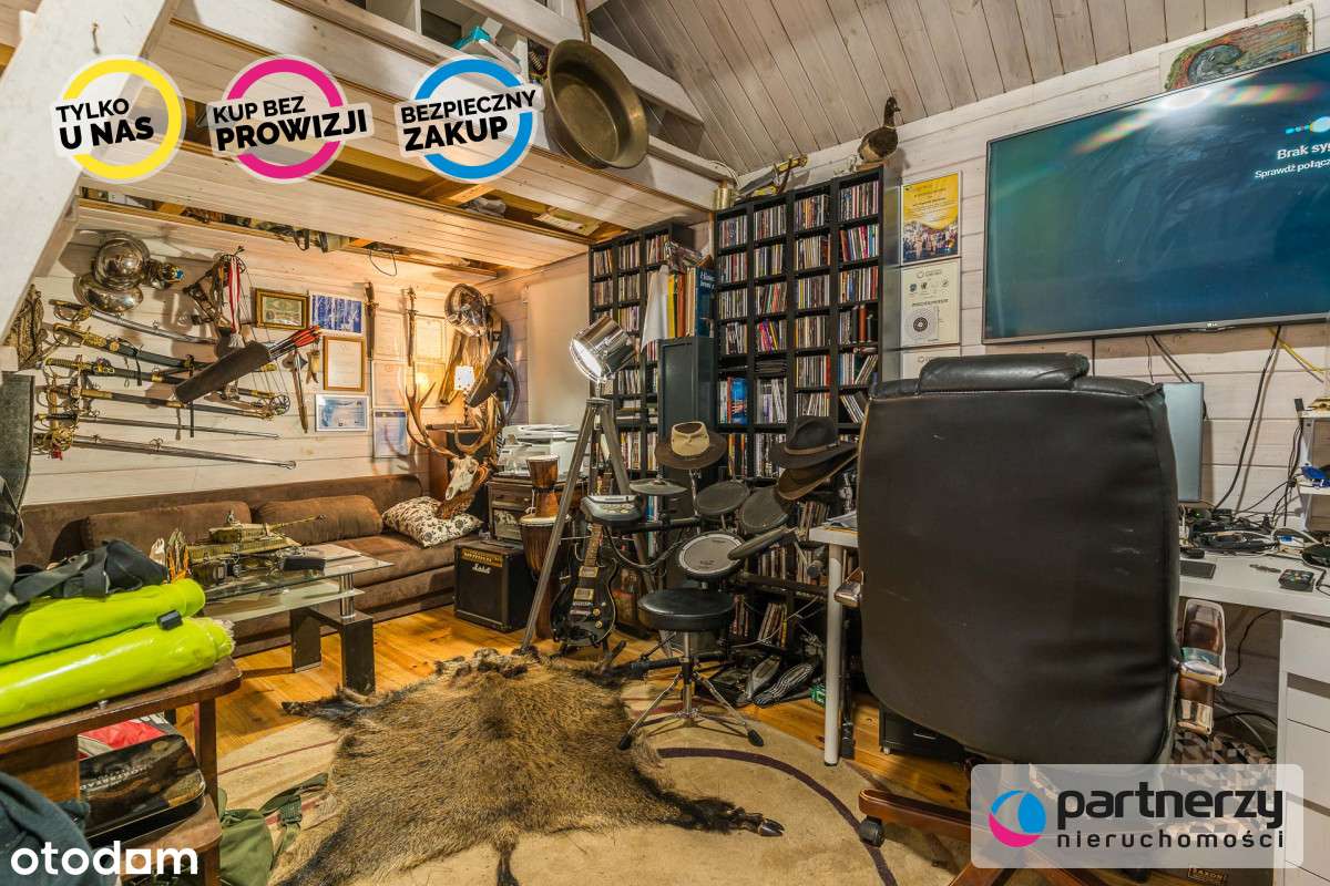 1,5 ha Bory Tucholskie! Dom całoroczny + 2 domki!-16