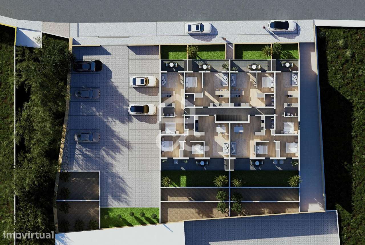 Apartamento T2 com estacionamento e varanda no Avelar em fase inicial-7