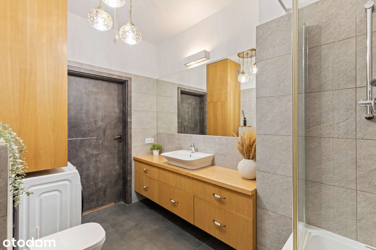 Słoneczne 3 pokojowe mieszkanie na Zawadach | Prywatny ogród-15