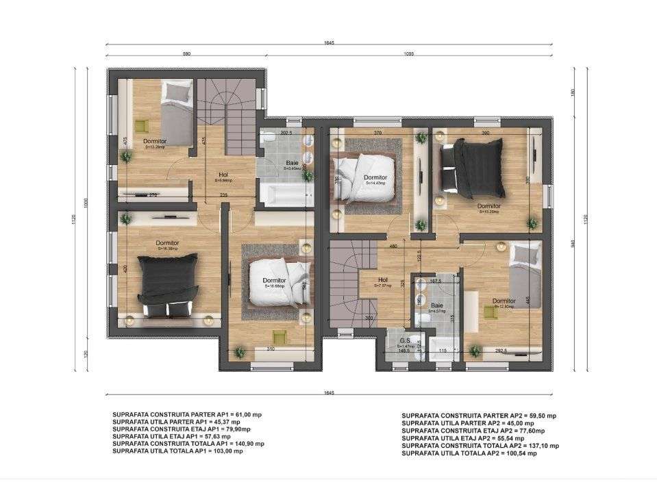 Casa 4 camere Berceni - Str Miorita 160 mp-19