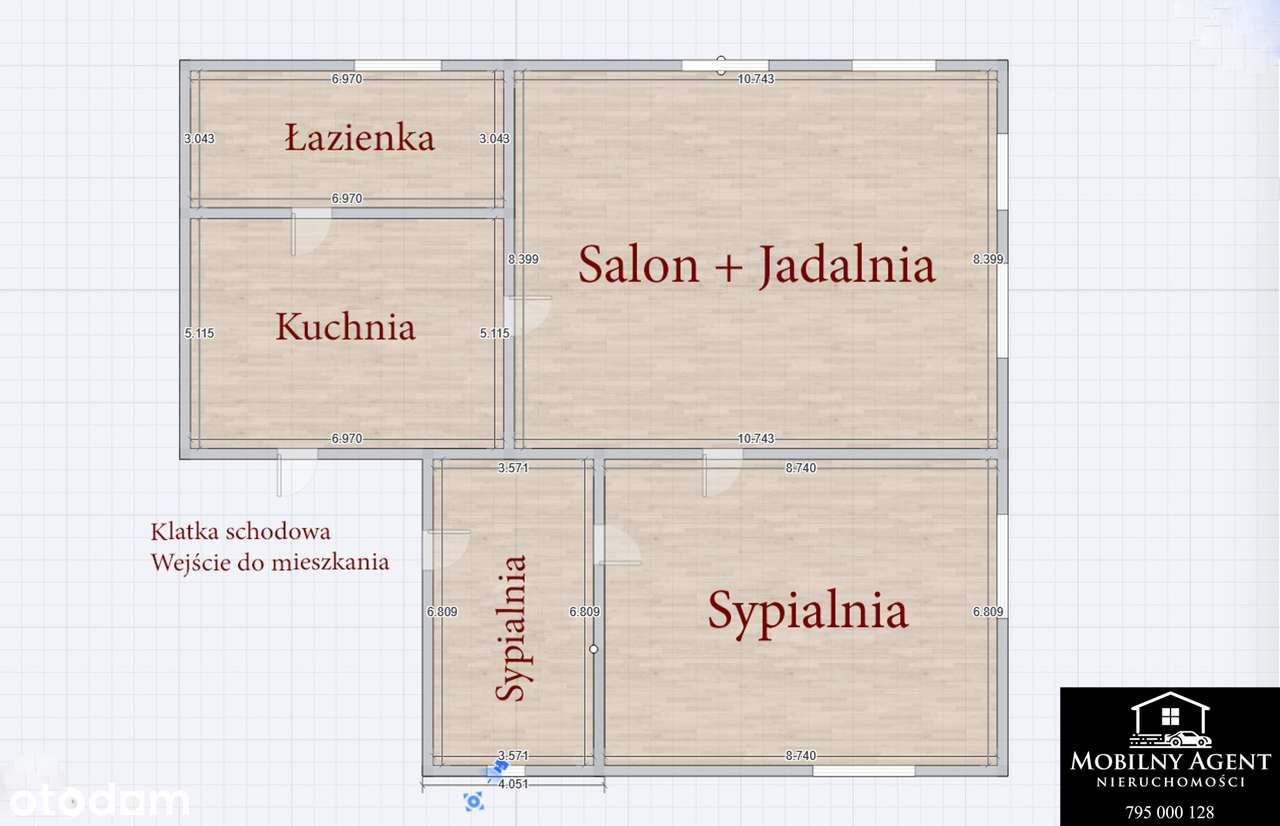 Przestronne 3-pokojowe mieszkanie 1 piętro-11