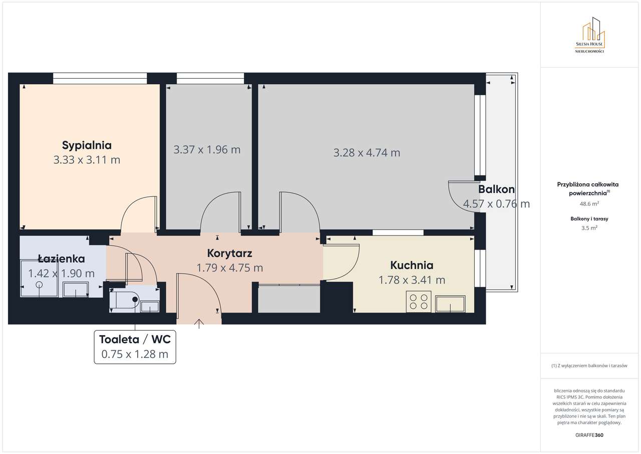 Mieszkanie, 50 m², Dąbrowa Górnicza-19