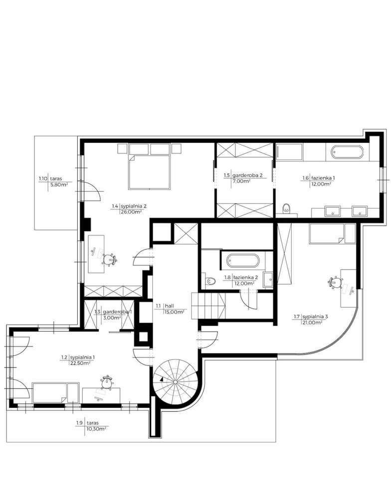 Nietuzinkowy apartament w parku, Mokotów-19