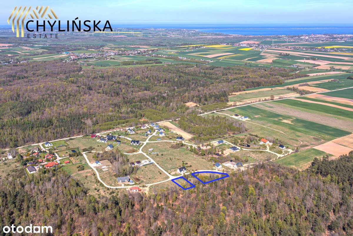 Słoneczna działka z linią lasu blisko Pucka - Pełny obrazek: 5/19