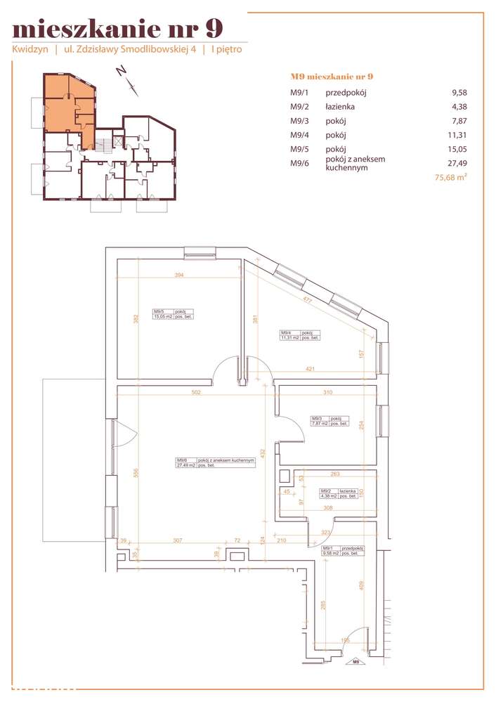 Nowe mieszkania w Kwidzynie | 4 pokoje - Pełny obrazek: 4/8