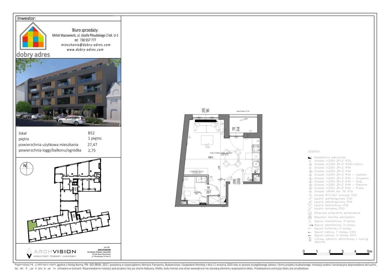 Okrzei 9 | mieszkanie 1-pok. | B52 - Pełny obrazek: 2/12
