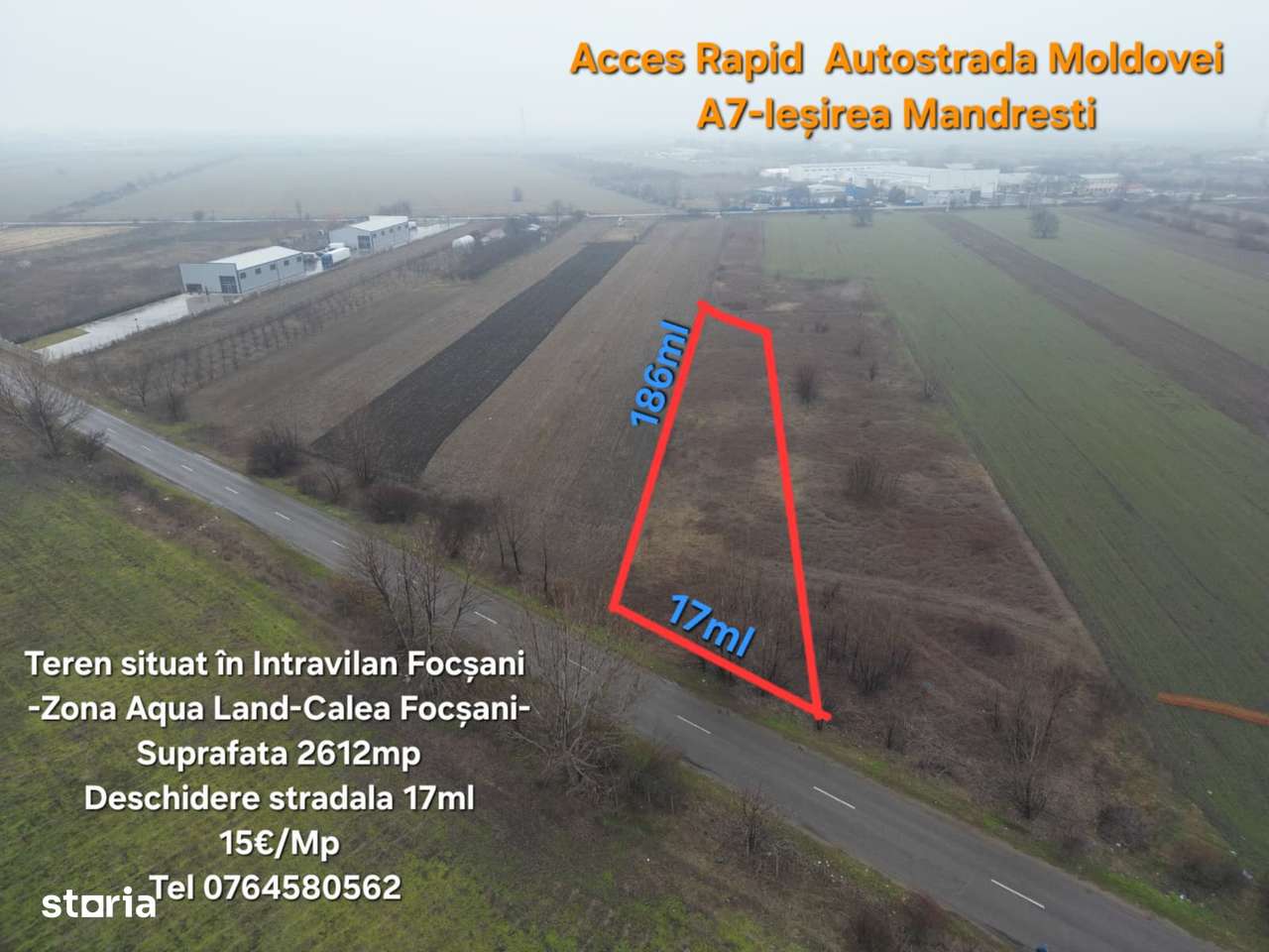 Teren Intravilan Focsani 2600mp-Zona Aqua Land-Calea Focsani-2