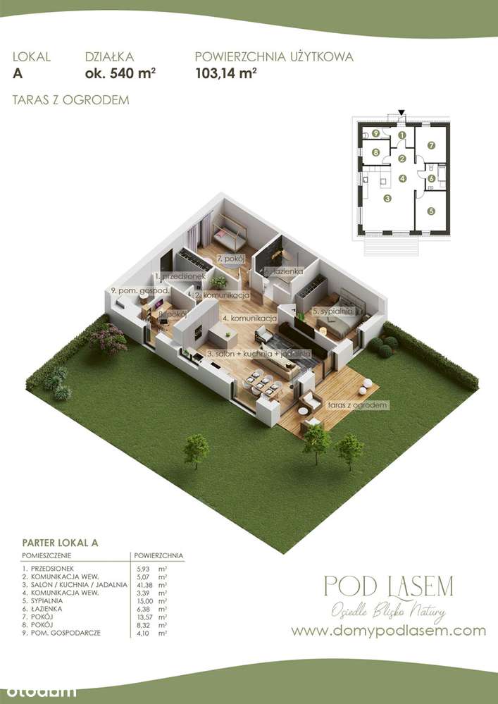 Nowe domy w Pucicach, 25min od centrum Szczecina - Pełny obrazek: 5/6