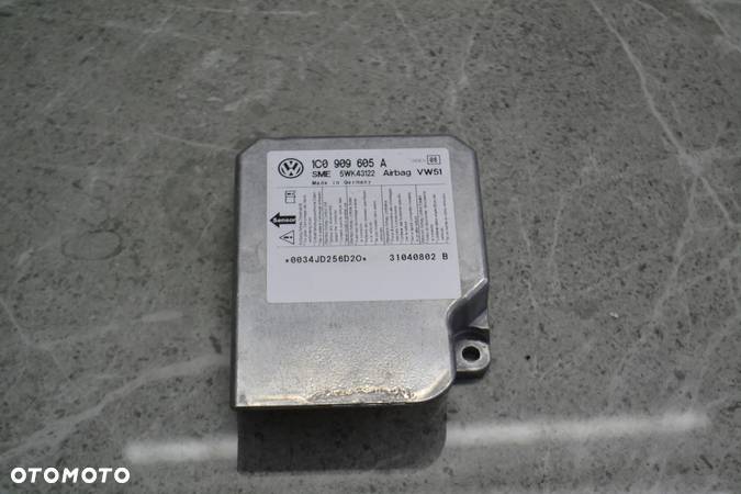 VW SEAT AUDI SKODA STEROWNIK PODUSZEK SENSOR AIRBAG 1C0909605A - 1