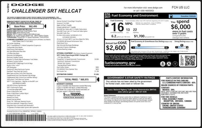 Dodge Challenger 6.2 Hellcat - 39