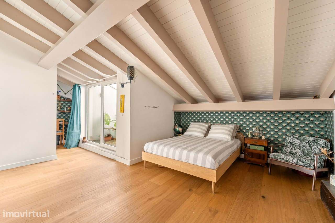 Apartamento T2 com 4 terraços e garagem nas Avenidas Novas, Lisboa-16