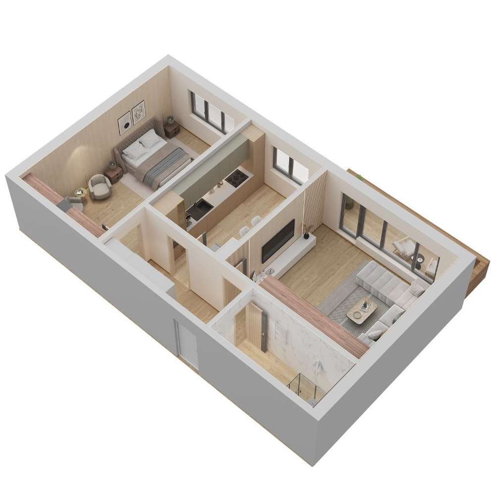 O investitie smart 2 Camere 73.59mp intr-o Locatie Premium zona Coresi - Imagine principală: 4/20