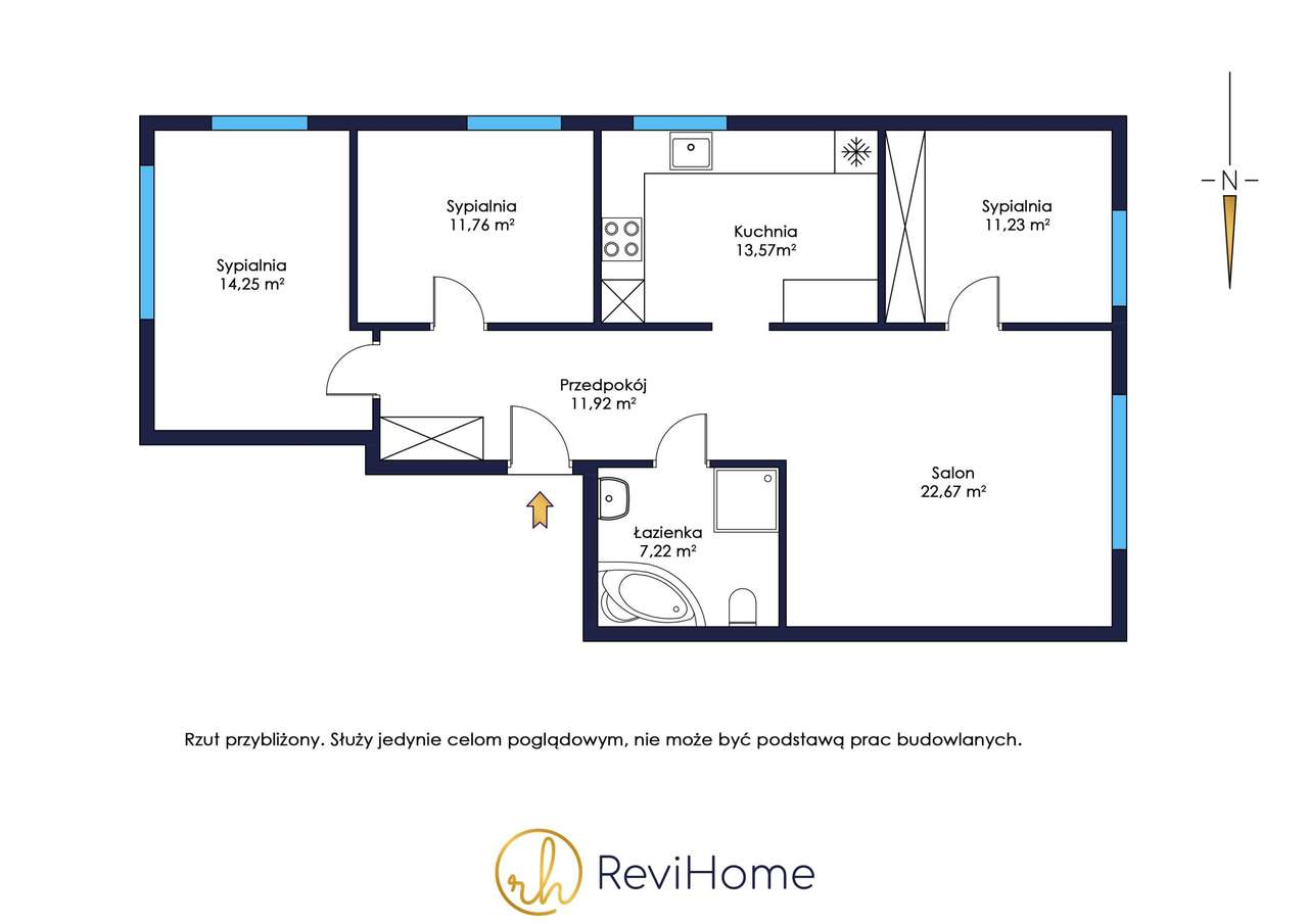 Przestronne mieszkanie Mysiadło ul.Ogrodowa-14